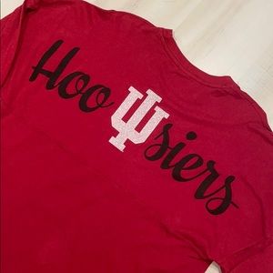 Indiana University FOOTBALL VARSITY CREW Shirt Size Medium